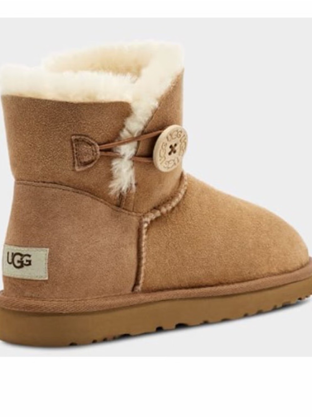 UGG Mini Button Boot in Chestnut/Tan